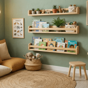 Kit Prateleiras Porta Livros Simples Encanto