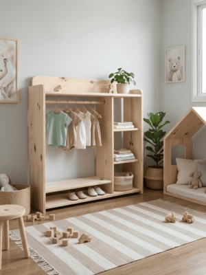 GUARDA ROUPA SIMPLES ENCANTO 01 - MUNDO MONTE